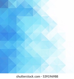 Blue Grid Mosaic Background, Creative Design Templates