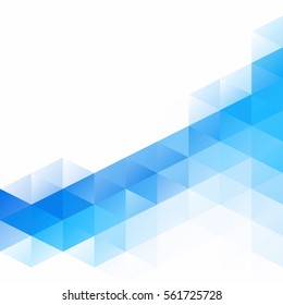 Blue Grid Mosaic Background, Creative Design Templates