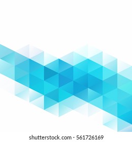 Blue Grid Mosaic Background, Creative Design Templates