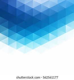 Blue Grid Mosaic Background, Creative Design Templates