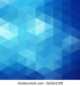 Blue Grid Mosaic Background, Creative Design Templates