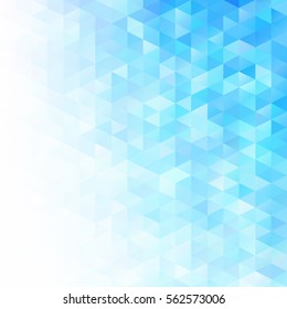 Blue Grid Mosaic Background, Creative Design Templates