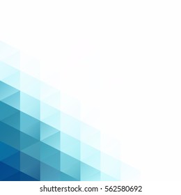 Blue Grid Mosaic Background, Creative Design Templates