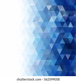 Blue Grid Mosaic Background, Creative Design Templates