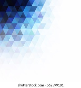 Blue Grid Mosaic Background, Creative Design Templates