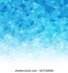 Blue Grid Mosaic Background, Creative Design Templates