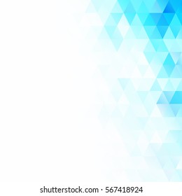 Blue Grid Mosaic Background, Creative Design Templates