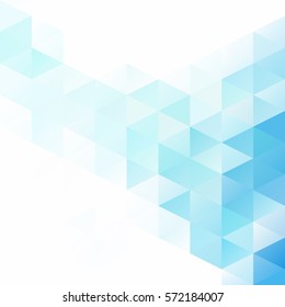 Blue Grid Mosaic Background, Creative Design Templates