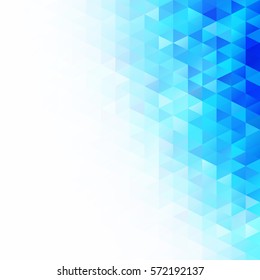 Blue Grid Mosaic Background, Creative Design Templates