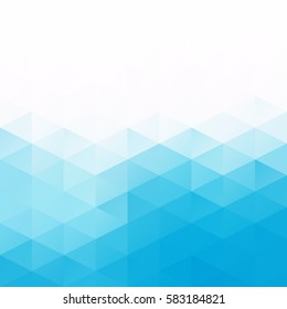 Blue Grid Mosaic Background, Creative Design Templates