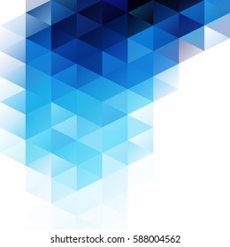 Blue Grid Mosaic Background, Creative Design Templates