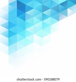 Blue Grid Mosaic Background, Creative Design Templates