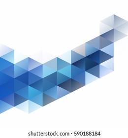 Blue Grid Mosaic Background, Creative Design Templates