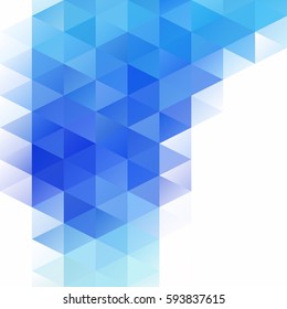 Blue Grid Mosaic Background, Creative Design Templates