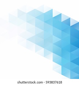 Blue Grid Mosaic Background, Creative Design Templates