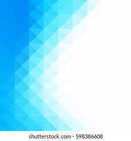 Blue Grid Mosaic Background, Creative Design Templates