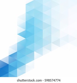 Blue Grid Mosaic Background, Creative Design Templates