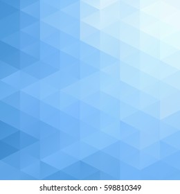 Blue Grid Mosaic Background, Creative Design Templates