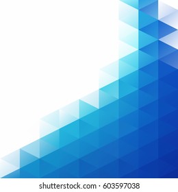 Blue Grid Mosaic Background, Creative Design Templates
