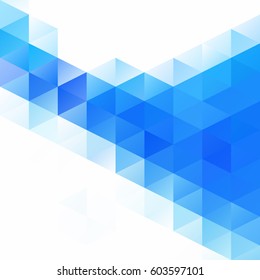 Blue Grid Mosaic Background, Creative Design Templates