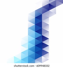 Blue Grid Mosaic Background, Creative Design Templates