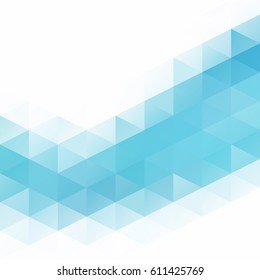 Blue Grid Mosaic Background, Creative Design Templates