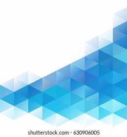Blue Grid Mosaic Background, Creative Design Templates
