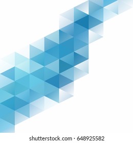 Blue Grid Mosaic Background, Creative Design Templates