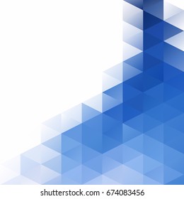 Blue Grid Mosaic Background, Creative Design Templates