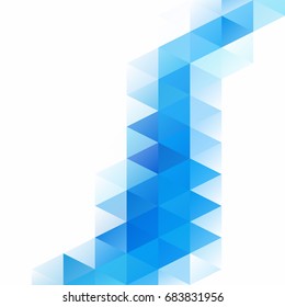 Blue Grid Mosaic Background, Creative Design Templates