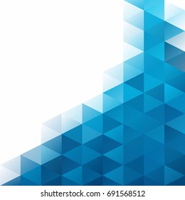 Blue Grid Mosaic Background, Creative Design Templates