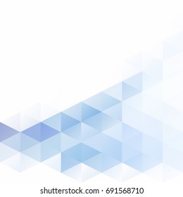 Blue Grid Mosaic Background, Creative Design Templates