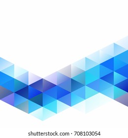 Blue Grid Mosaic Background, Creative Design Templates