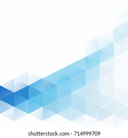 Blue Grid Mosaic Background, Creative Design Templates