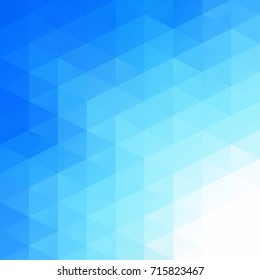 Blue Grid Mosaic Background, Creative Design Templates