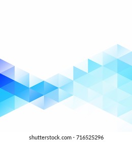 Blue Grid Mosaic Background, Creative Design Templates