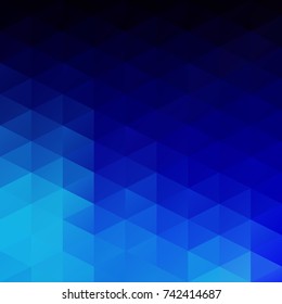 Blue Grid Mosaic Background, Creative Design Templates