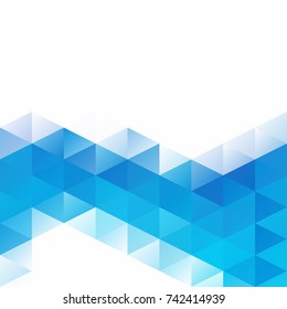 Blue Grid Mosaic Background, Creative Design Templates