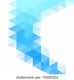 Blue Grid Mosaic Background, Creative Design Templates