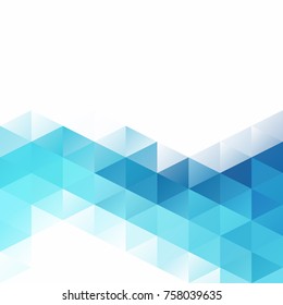 Blue Grid Mosaic Background, Creative Design Templates