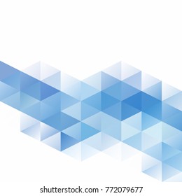 Blue Grid Mosaic Background, Creative Design Templates