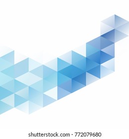 Blue Grid Mosaic Background, Creative Design Templates