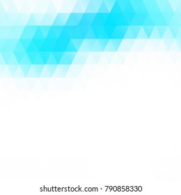 Blue Grid Mosaic Background, Creative Design Templates