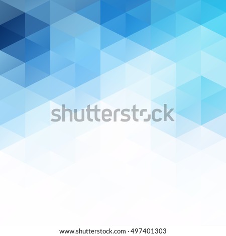 Blue Grid Mosaic Background, Creative Design Templates