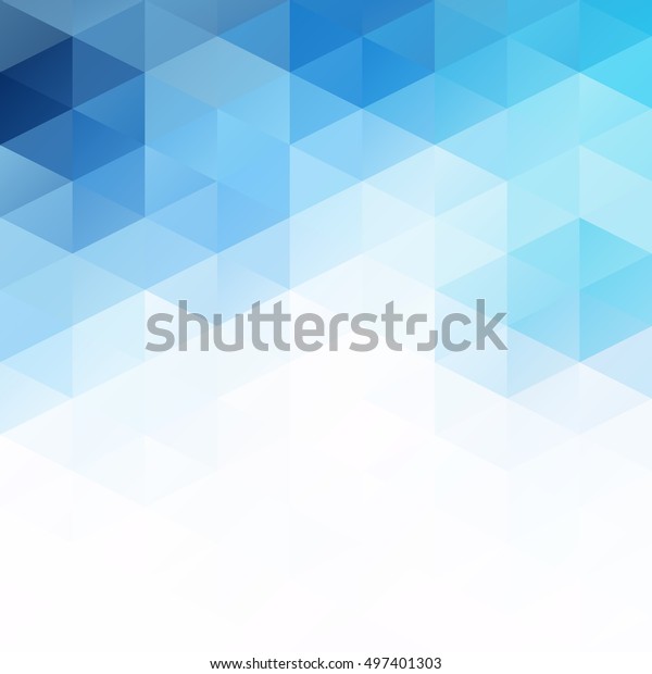 青のグリッドモザイク背景 クリエイティブデザインテンプレート のベクター画像素材 ロイヤリティフリー