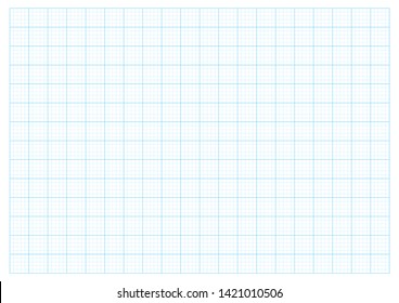 blue Grid Paper 2.0 cm A3 Grid And Graph scale 1:50 vector illustration
