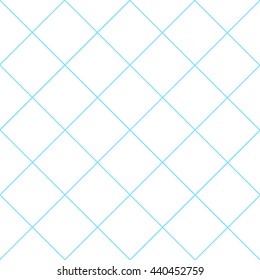 Blue Grid White Diamond Background Vector Illustration