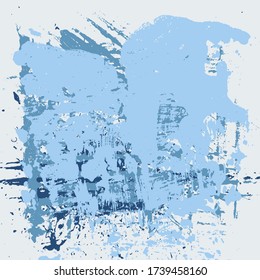 Fondo de Grunge Azul Abstract Splatt