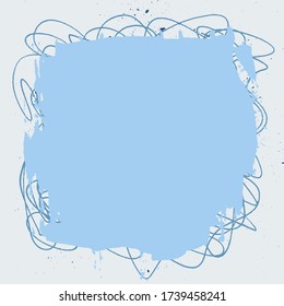 Blue Grunge Background Abstract Splatter