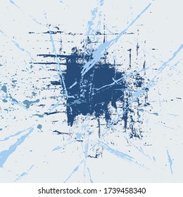 Blue Grunge Background Abstract Splatter
